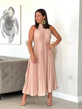 Load image into Gallery viewer, &quot;Caroline&quot; Sleeveless Pleated Midi Dress
