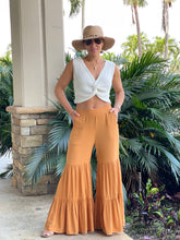 Load image into Gallery viewer, Tiered Ruffle High Waisted Wide Leg Pants

