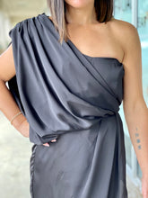 Load image into Gallery viewer, &quot;Dawn&quot; One Shoulder Wrap Style Dress
