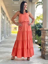 Load image into Gallery viewer, &quot;Ashley&quot; Halter Tiered Maxi Dress
