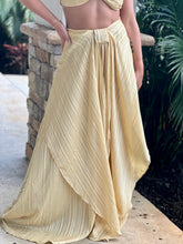 Load image into Gallery viewer, &quot;Buzios&quot; Metallic Solid Skirt Drape Set
