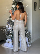 Load image into Gallery viewer, &quot;Vicky&quot; Sleeveless Sequins Jumpsuit
