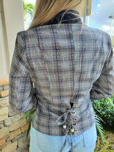 Load image into Gallery viewer, Plaid Jacket Open Front
