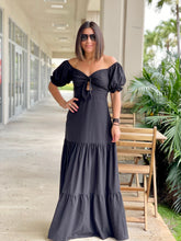 Load image into Gallery viewer, Mar De Lua Black Maxi Dress.
