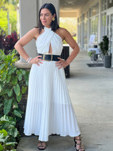 Load image into Gallery viewer, &quot;Snowwhite &quot;White Halter Midi Dress
