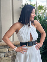 Load image into Gallery viewer, &quot;Snowwhite &quot;White Halter Midi Dress
