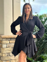 Load image into Gallery viewer, &quot;Juliette&quot; Long Sleeve Wrap Dress
